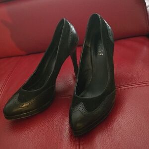 Ralph Lauren Black Heeled Shoes
